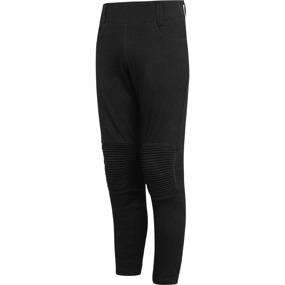 Spada Hugger CE Ladies Textile Jeggings Black (Image 2) - ThrottleChimp