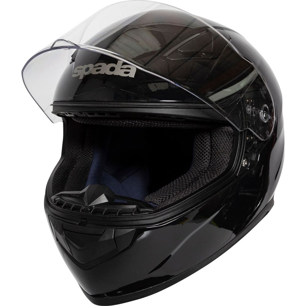 Spada Raiden Full Face Helmet Black FREE 1 YEAR Returns, FREE UK Delivery | ThrottleChimp