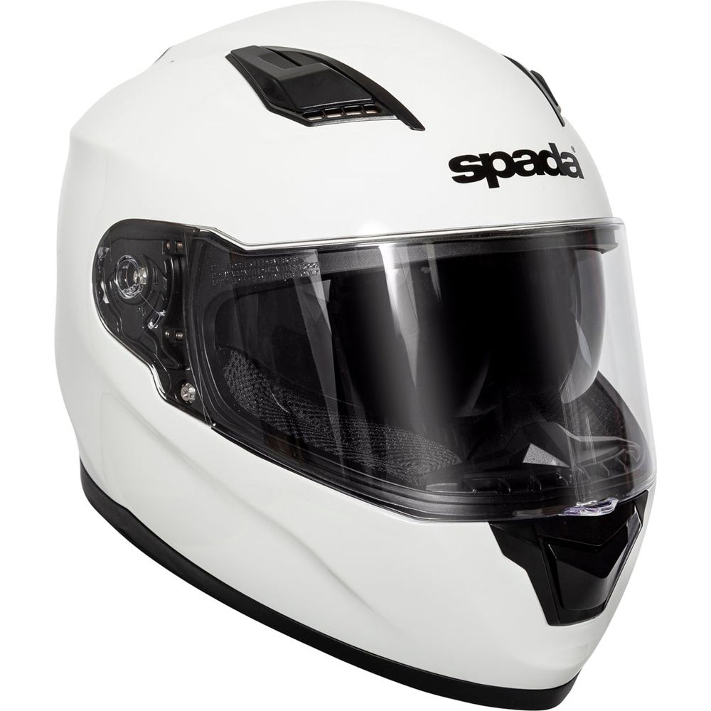 Spada SP17 Full Face Helmet White FREE 1 YEAR Returns, FREE UK Delivery | ThrottleChimp