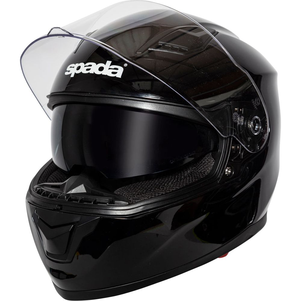 Spada SP17 Full Face Helmet Black (Image 3) - ThrottleChimp