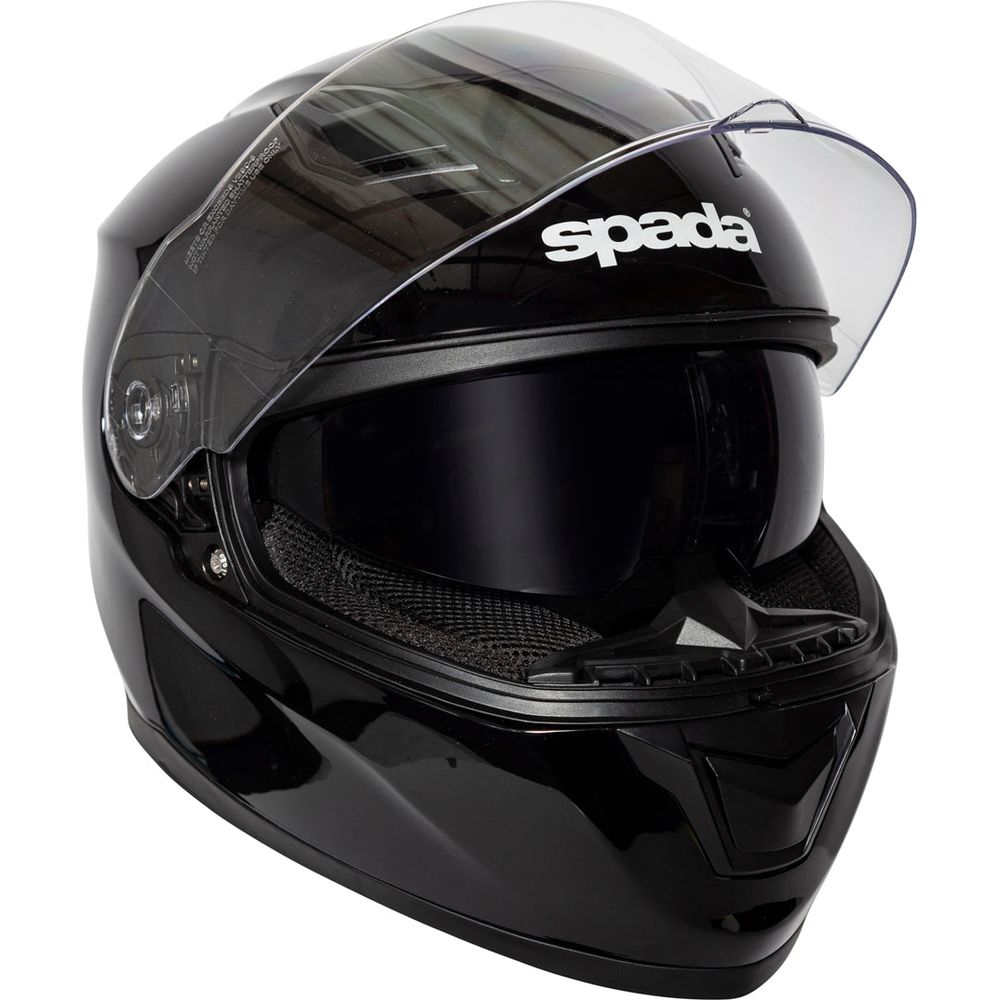 Spada SP17 Full Face Helmet Black (Image 4) - ThrottleChimp