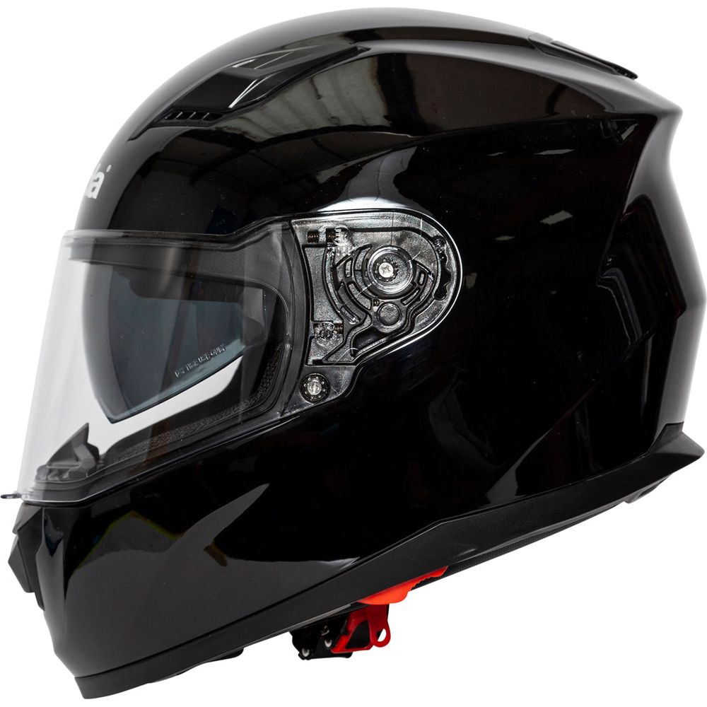 Spada SP17 Full Face Helmet Black (Image 2) - ThrottleChimp