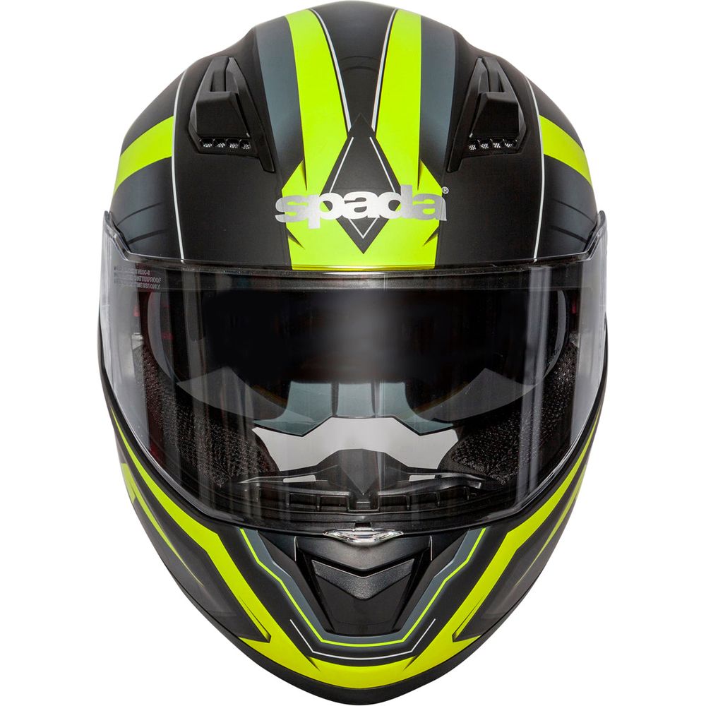 Spada SP17 Ruler Full Face Helmet Matt Yellow FREE 1 YEAR Returns, FREE UK Delivery | ThrottleChimp