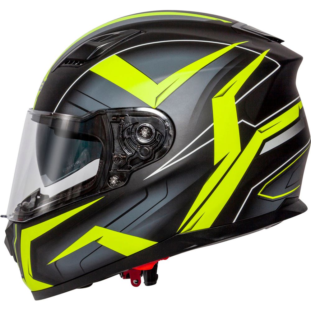 Spada SP17 Ruler Full Face Helmet Matt Yellow (Image 3) - ThrottleChimp