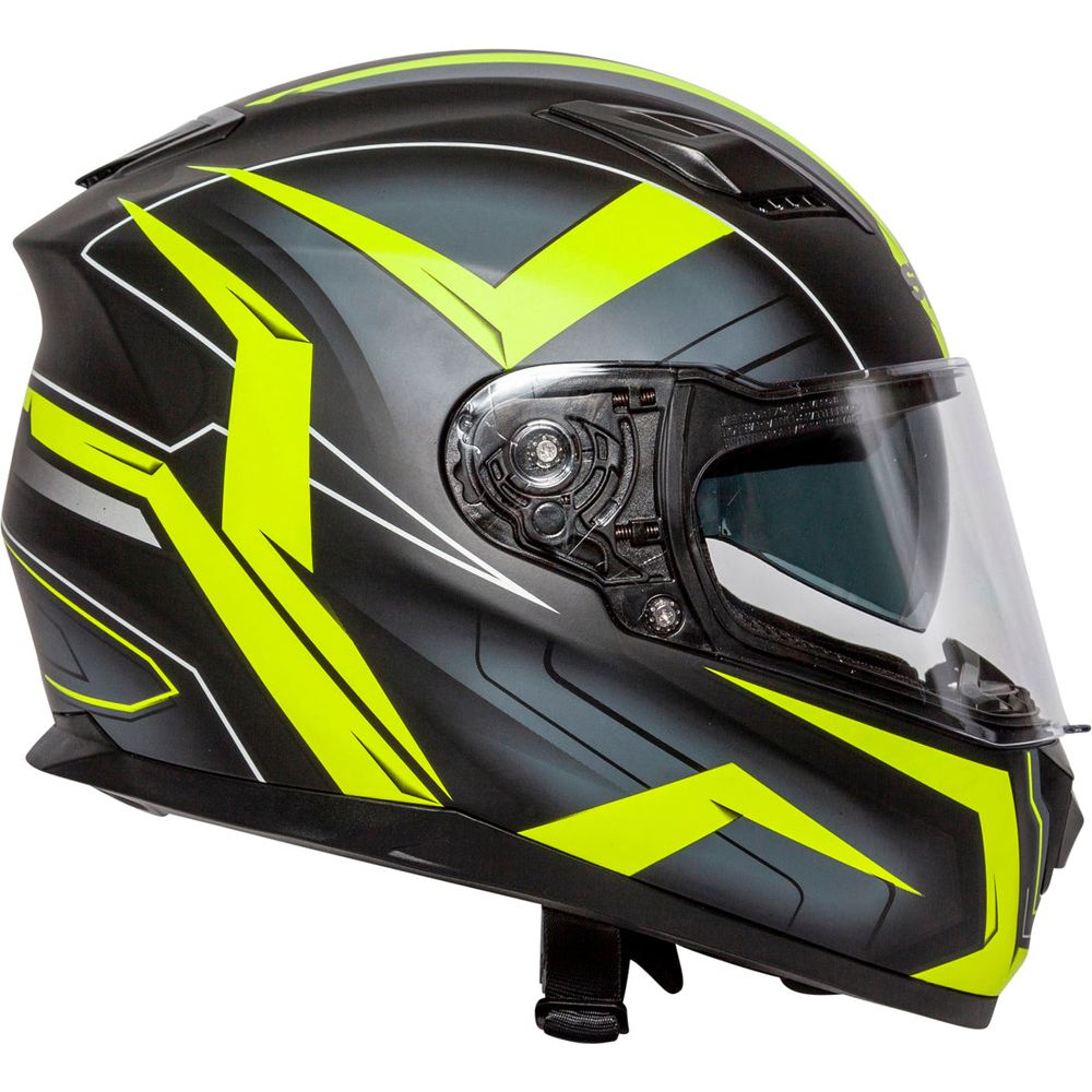 Spada SP17 Ruler Full Face Helmet Matt Yellow (Image 4) - ThrottleChimp