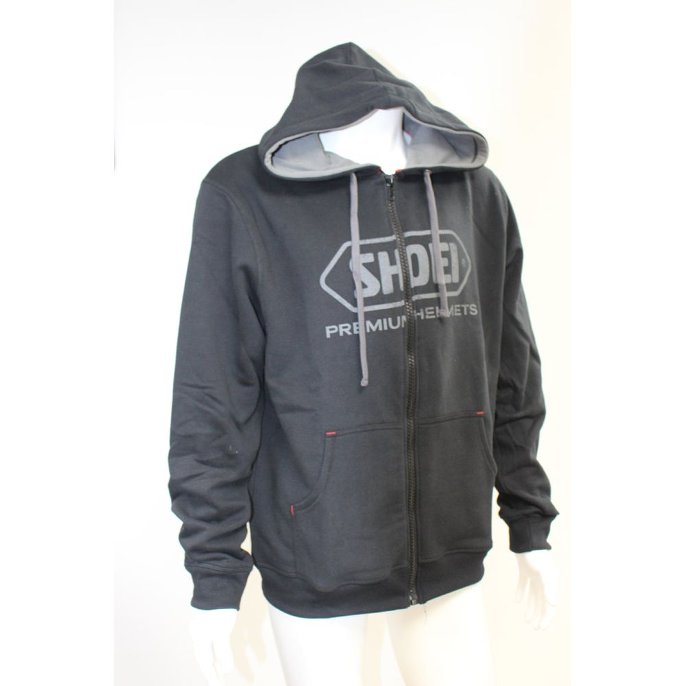 Shoei Vintage 2 Zipped Hoodie Black - ThrottleChimp