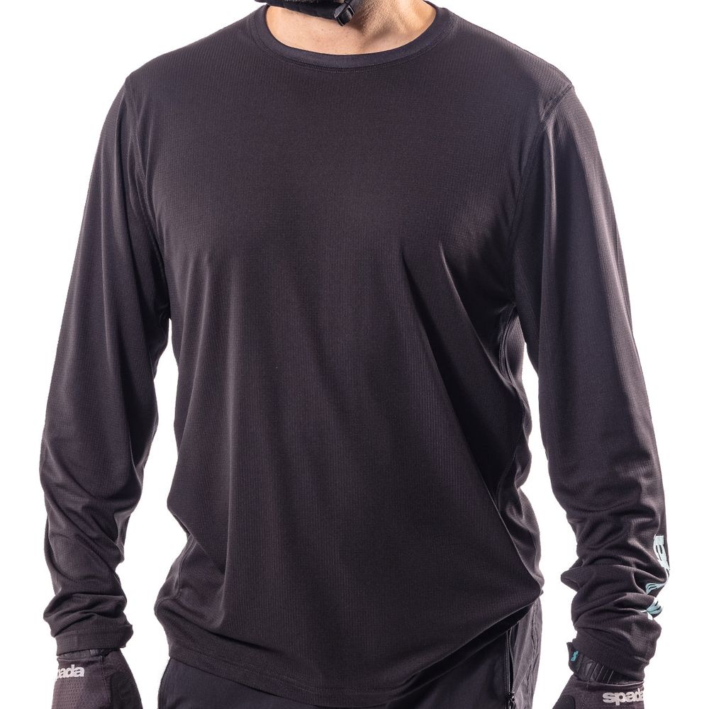 Spada MTB Trail Long Sleeves Jersey Black - ThrottleChimp