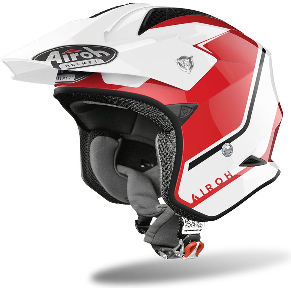 Airoh TRR S Keen Open Face Off-Road Helmet Gloss Red - ThrottleChimp