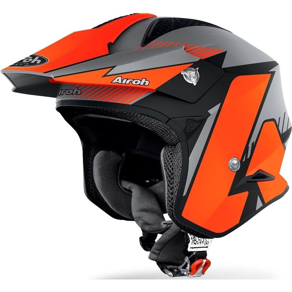 Airoh TRR S Pure Open Face Off-Road Helmet Matt Orange - ThrottleChimp