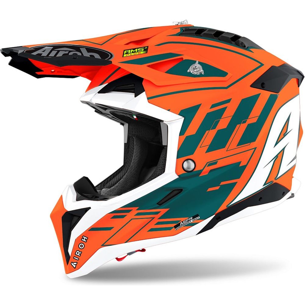 Airoh Aviator 3 Rampage 22.06 Motocross Helmet Matt Orange - ThrottleChimp