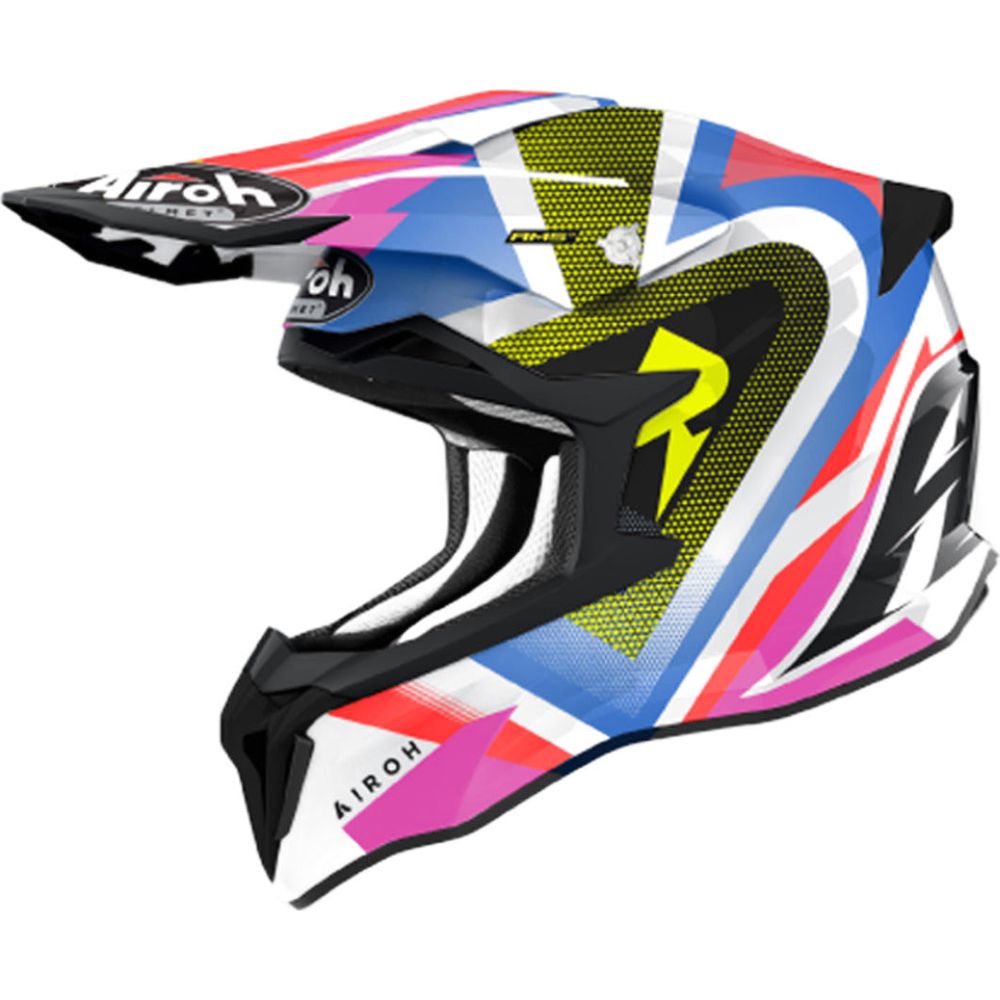 Airoh Strycker View 22.06 Motocross Helmet Gloss Multicolour - ThrottleChimp