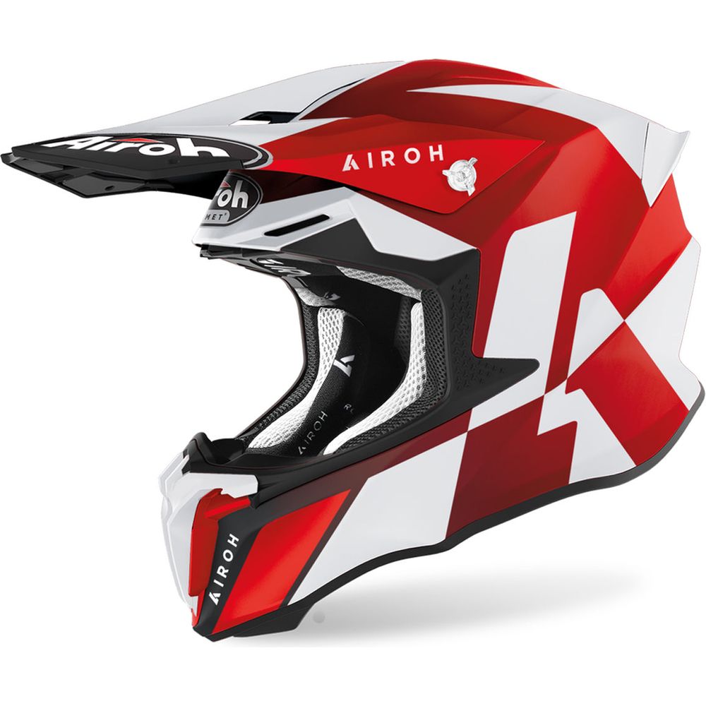 Airoh Twist 2.0 Lift Motocross Helmet Matt Red - ThrottleChimp