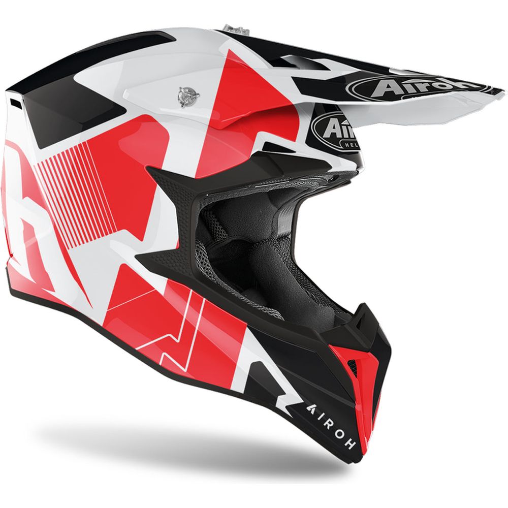 Airoh Wraap Raze Motocross Helmet Gloss Red FREE 1 YEAR Returns, FREE UK Delivery | ThrottleChimp