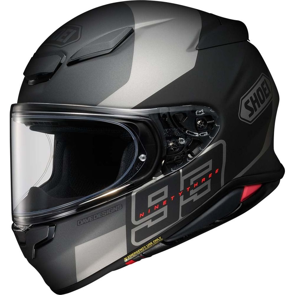 Shoei NXR2 MM93 Collection Rush Full Face Helmet Grey - ThrottleChimp