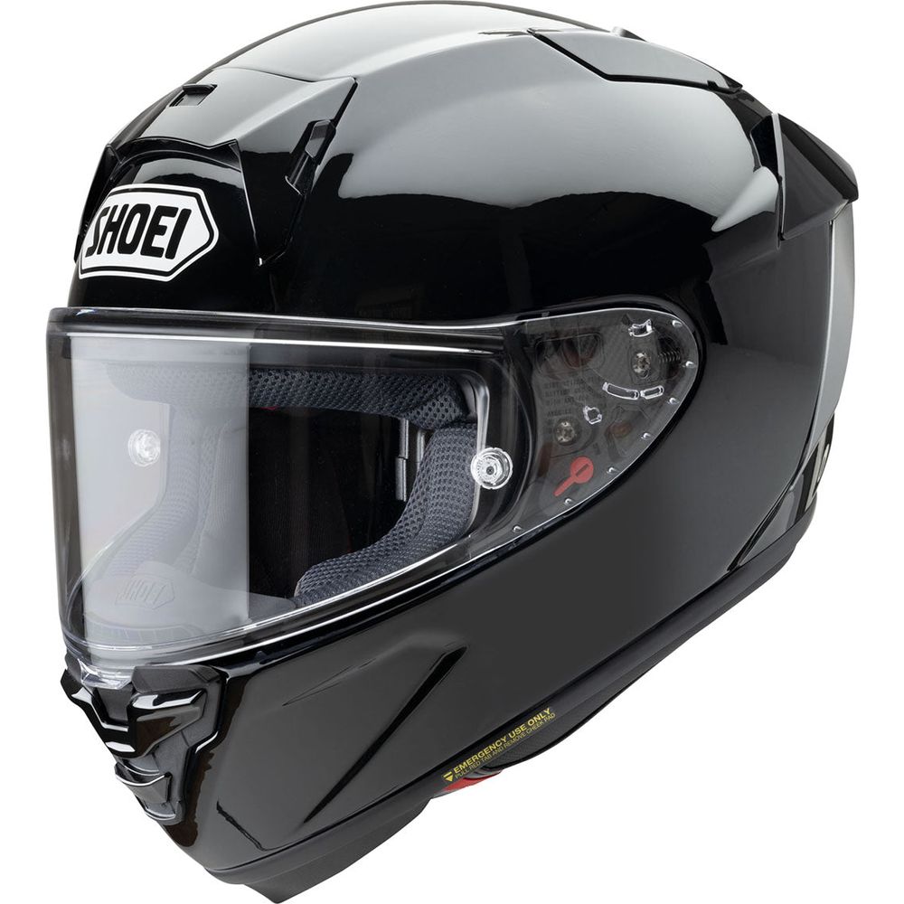 Shoei X-SPR Pro Plain Full Face Helmet Black - ThrottleChimp