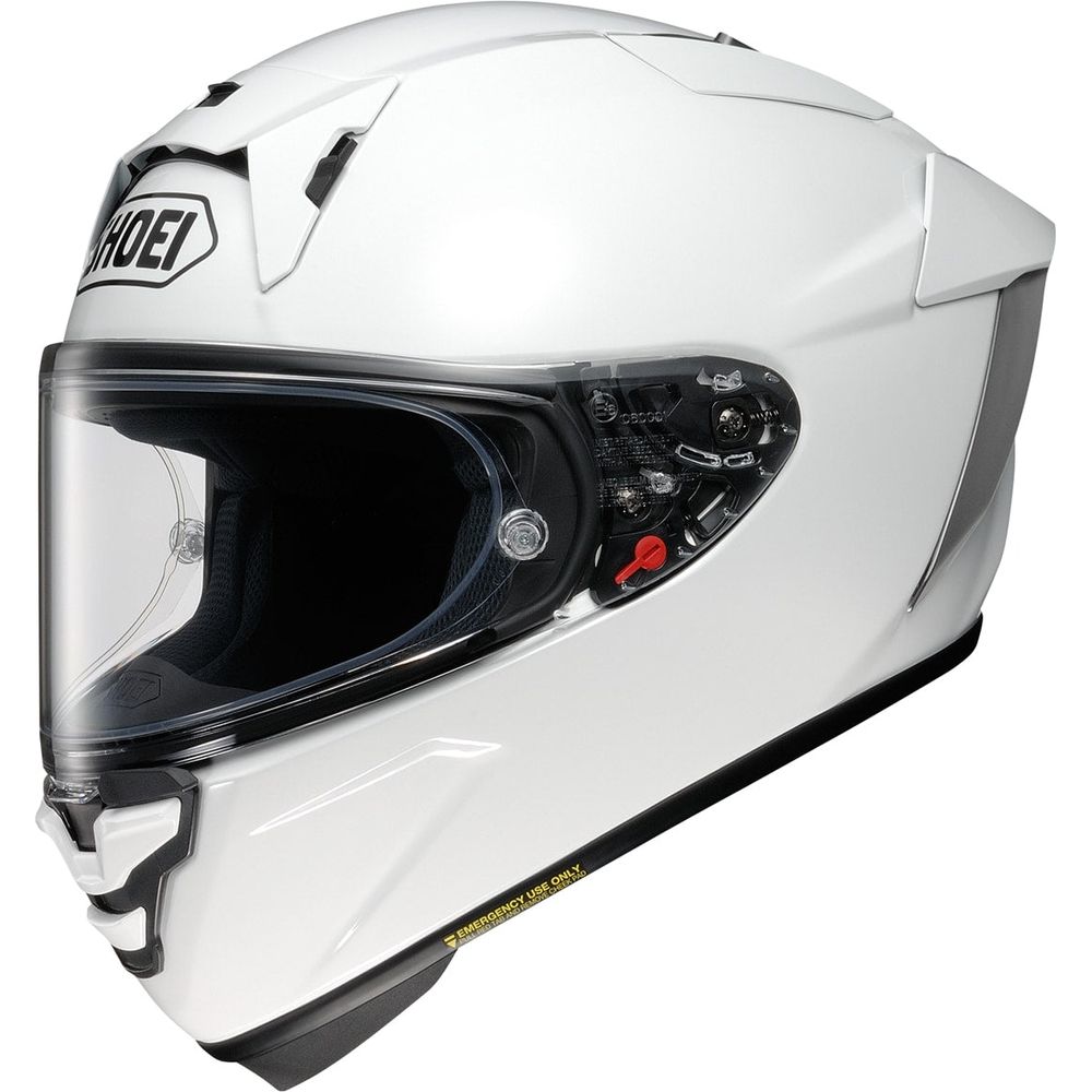 Shoei X-SPR Pro Plain Full Face Helmet White FREE 1 YEAR Returns, FREE UK Delivery | ThrottleChimp