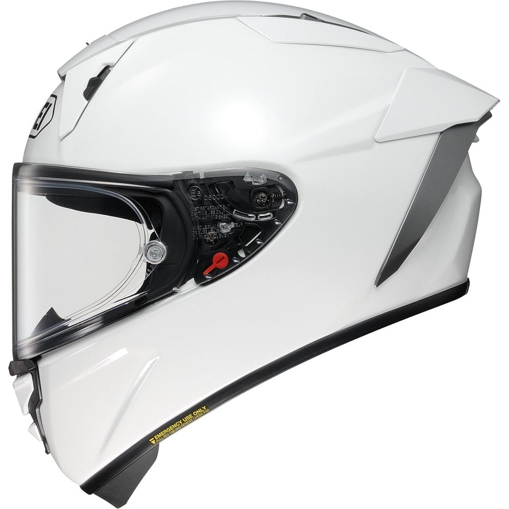 Shoei X-SPR Pro Plain Full Face Helmet White FREE 1 YEAR Returns, FREE UK Delivery | ThrottleChimp