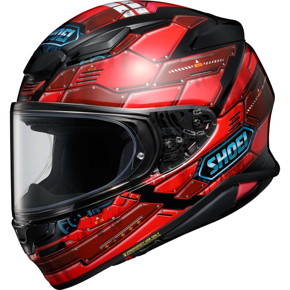 Shoei NXR2 Fortress TC1 Full Face Helmet Red - ThrottleChimp