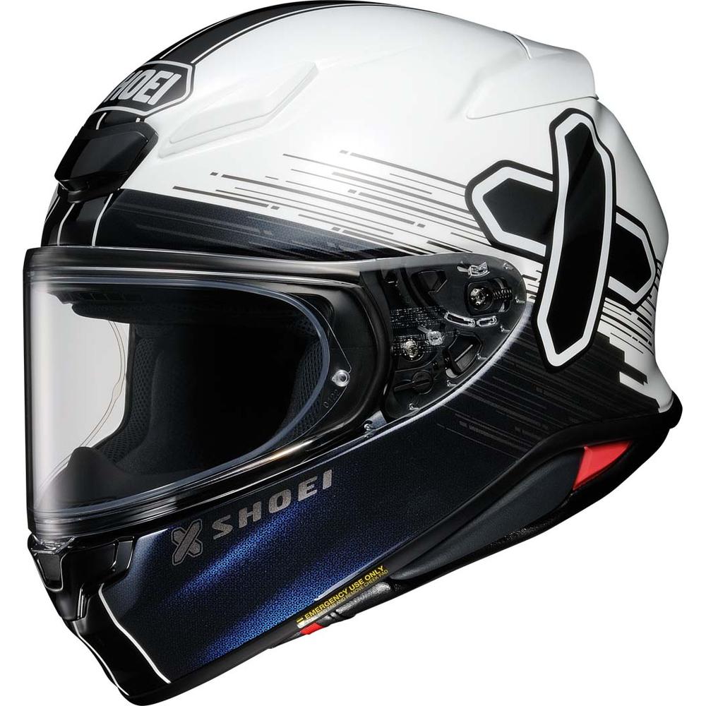 Shoei NXR2 Ideograph TC6 Full Face Helmet White FREE 1 YEAR Returns, FREE UK Delivery | ThrottleChimp