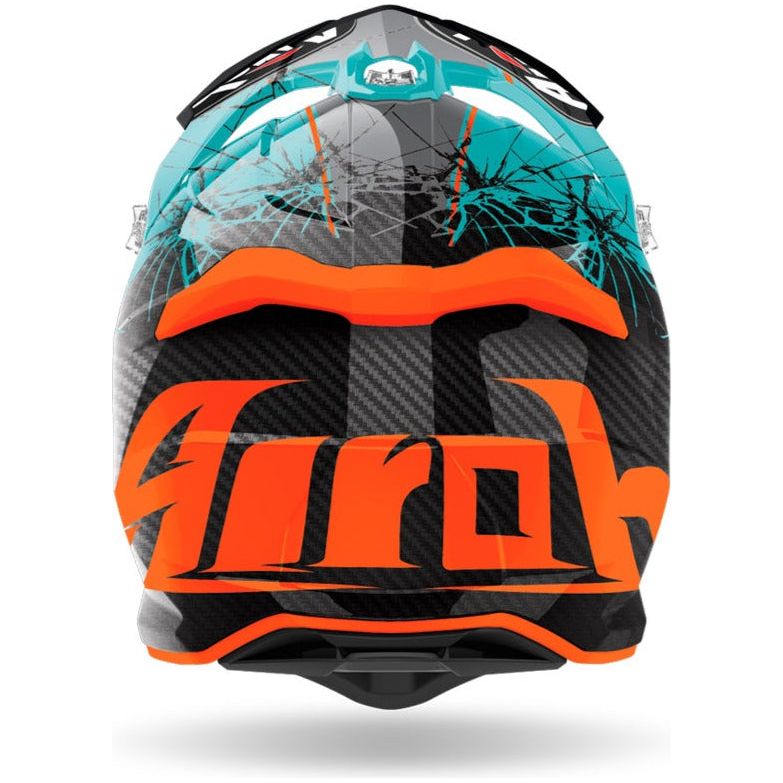 Airoh Strycker Crack 22.06 Motocross Helmet Gloss Blue (Image 3) - ThrottleChimp