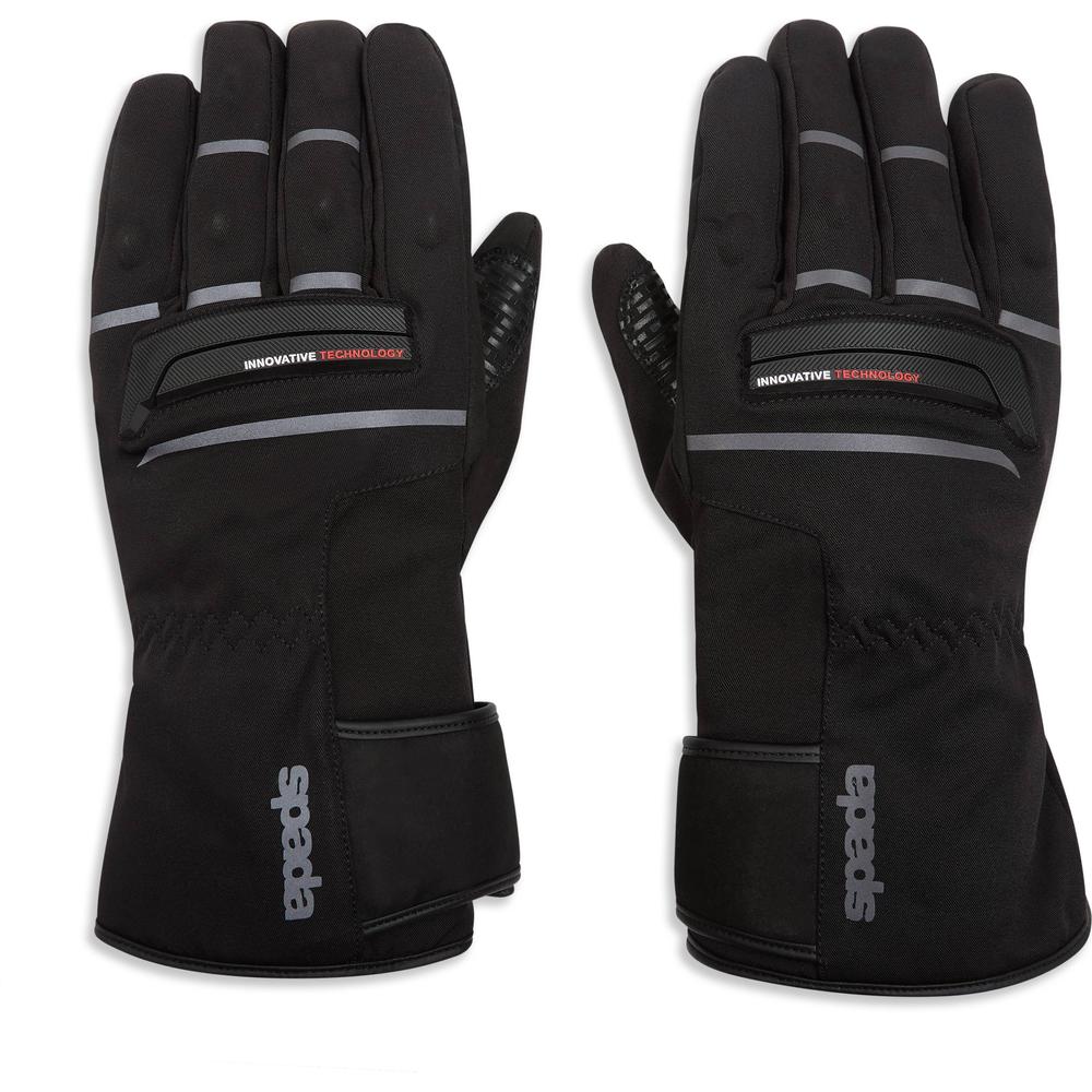 Spada Hunza CE Textile Gloves Black - ThrottleChimp