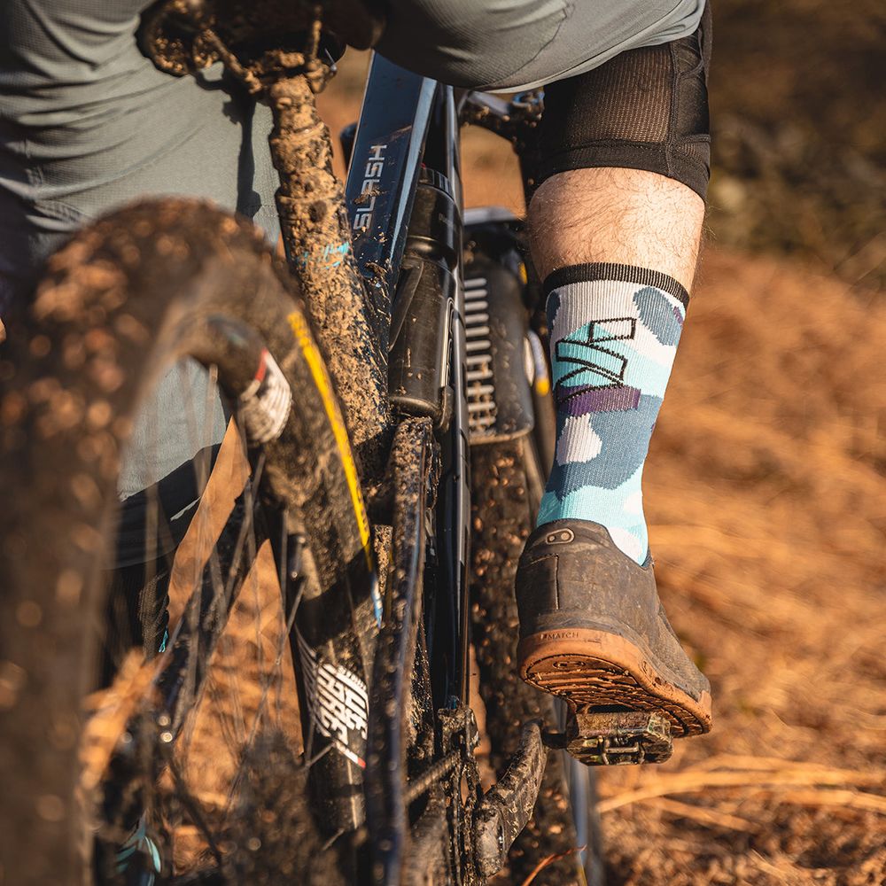 Spada MTB Socks Camo / Leopard / Black Camo - Assorted Pack Of 3 FREE 1 YEAR Returns, FREE UK Delivery | ThrottleChimp