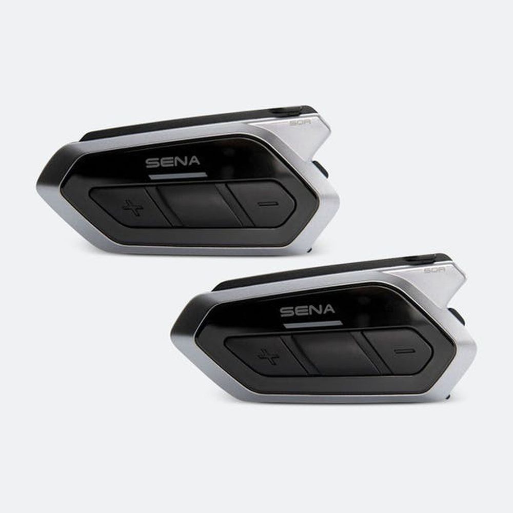 Sena Motorcycle Bluetooth Mesh Communication System 50R-02D Dual Pack FREE 1 YEAR Returns, FREE UK Delivery | ThrottleChimp