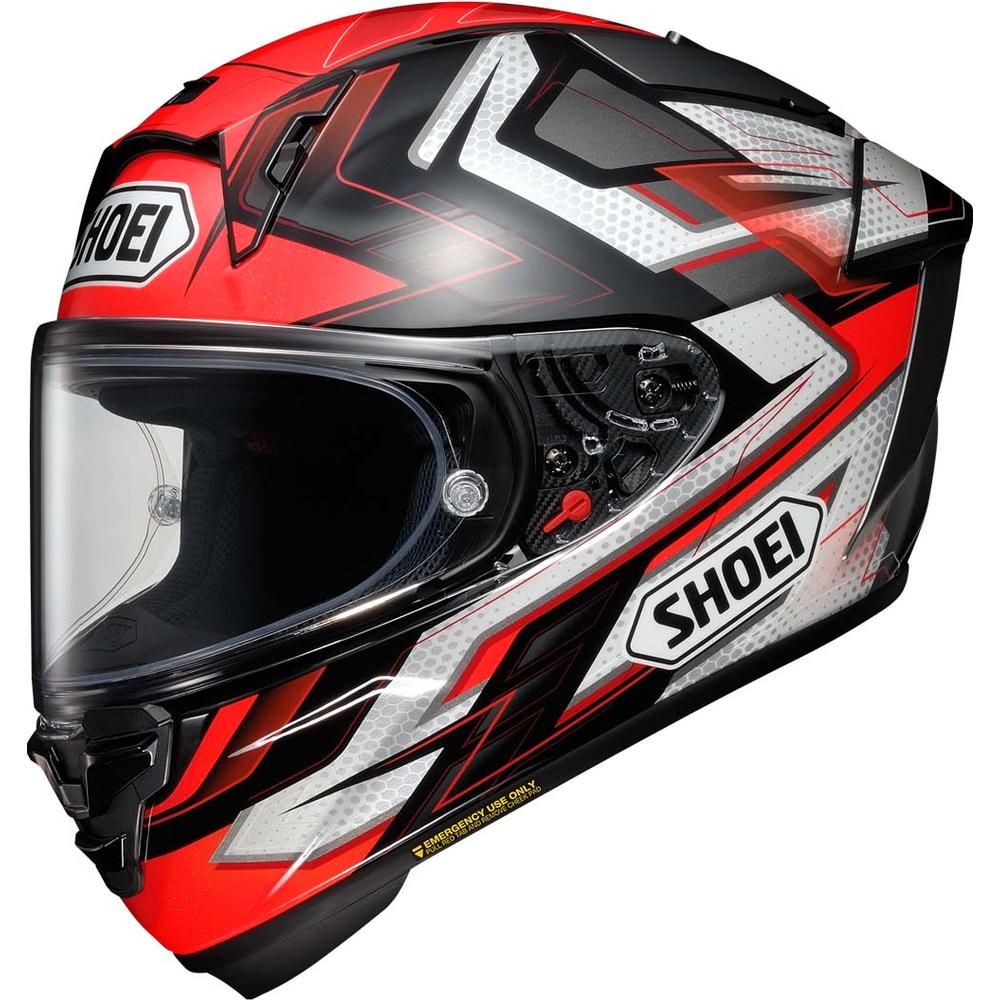 Shoei X-SPR Pro Escalate TC1 Full Face Helmet Red - ThrottleChimp