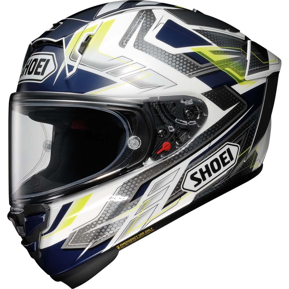 Shoei X-SPR Pro Escalate TC2 Full Face Helmet Blue - ThrottleChimp