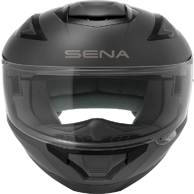 Sena Stryker Full Face Helmet With Mesh Interscom Matt Black (Image 2) - ThrottleChimp