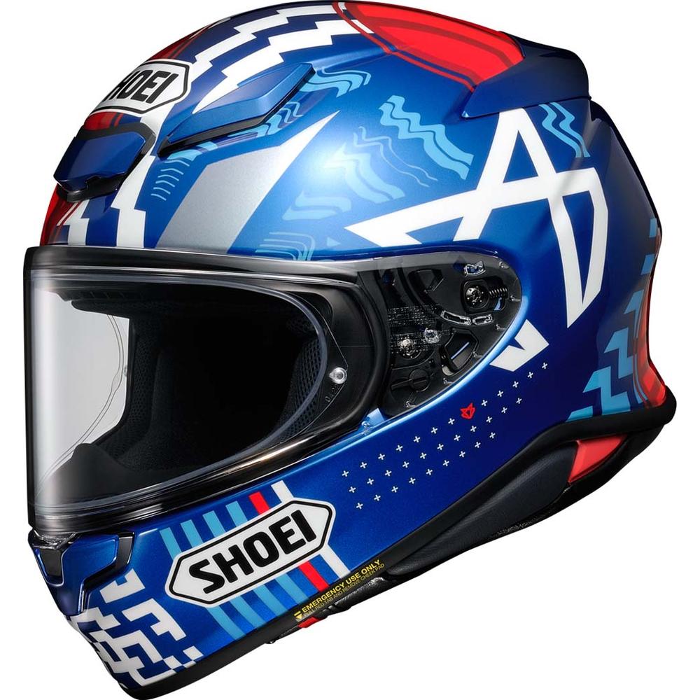 Shoei NXR2 Diggia Replica Full Face Helmet Blue - ThrottleChimp