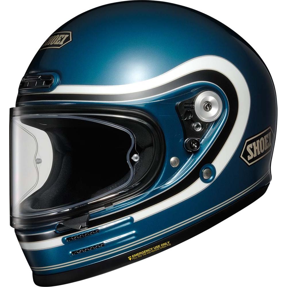 Shoei Glamster 06 Bivouac TC2 Full Face Helmet Blue FREE 1 YEAR Returns, FREE UK Delivery | ThrottleChimp