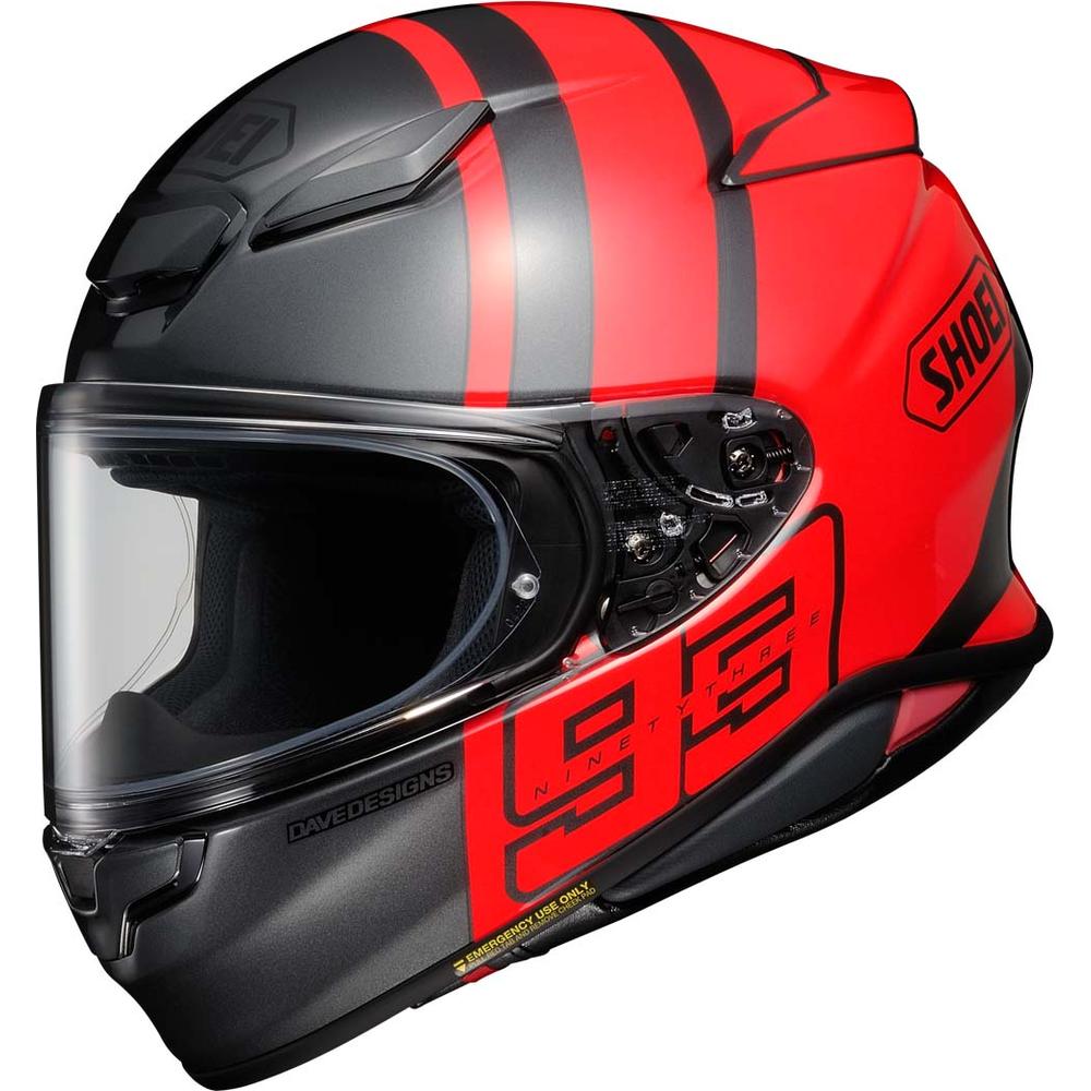 Shoei NXR2 MM93 Collection Track Full Face Helmet Red - ThrottleChimp