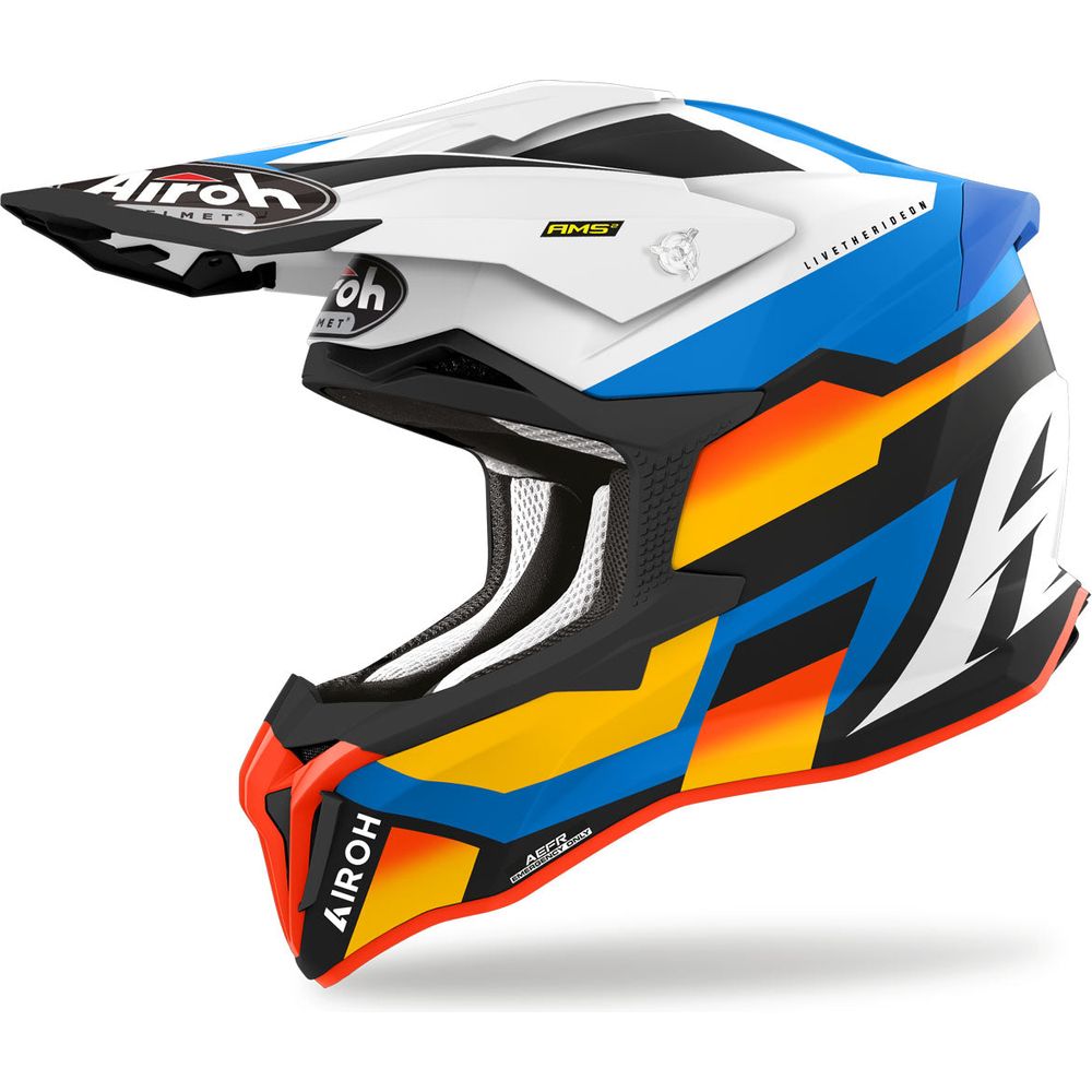 Airoh Strycker Glam 22.06 Motocross Helmet Matt Blue - ThrottleChimp