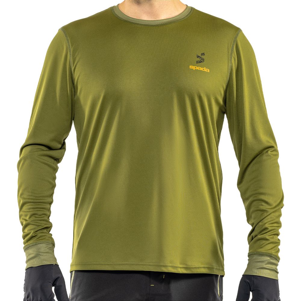 Spada MTB Topo Thermo Long Sleeves Jersey Olive FREE 1 YEAR Returns, FREE UK Delivery | ThrottleChimp