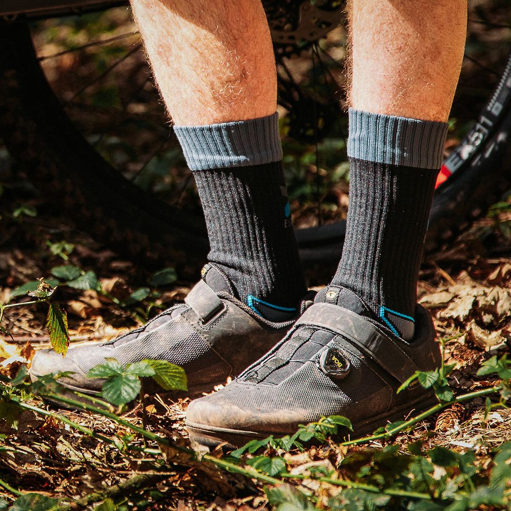 Spada Hydro MTB Socks Black Stormy FREE 1 YEAR Returns, FREE UK Delivery | ThrottleChimp