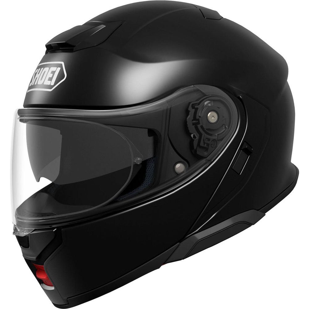 Shoei Neotec 3 Plain Flip-Up Helmet Black FREE 1 YEAR Returns, FREE UK Delivery | ThrottleChimp