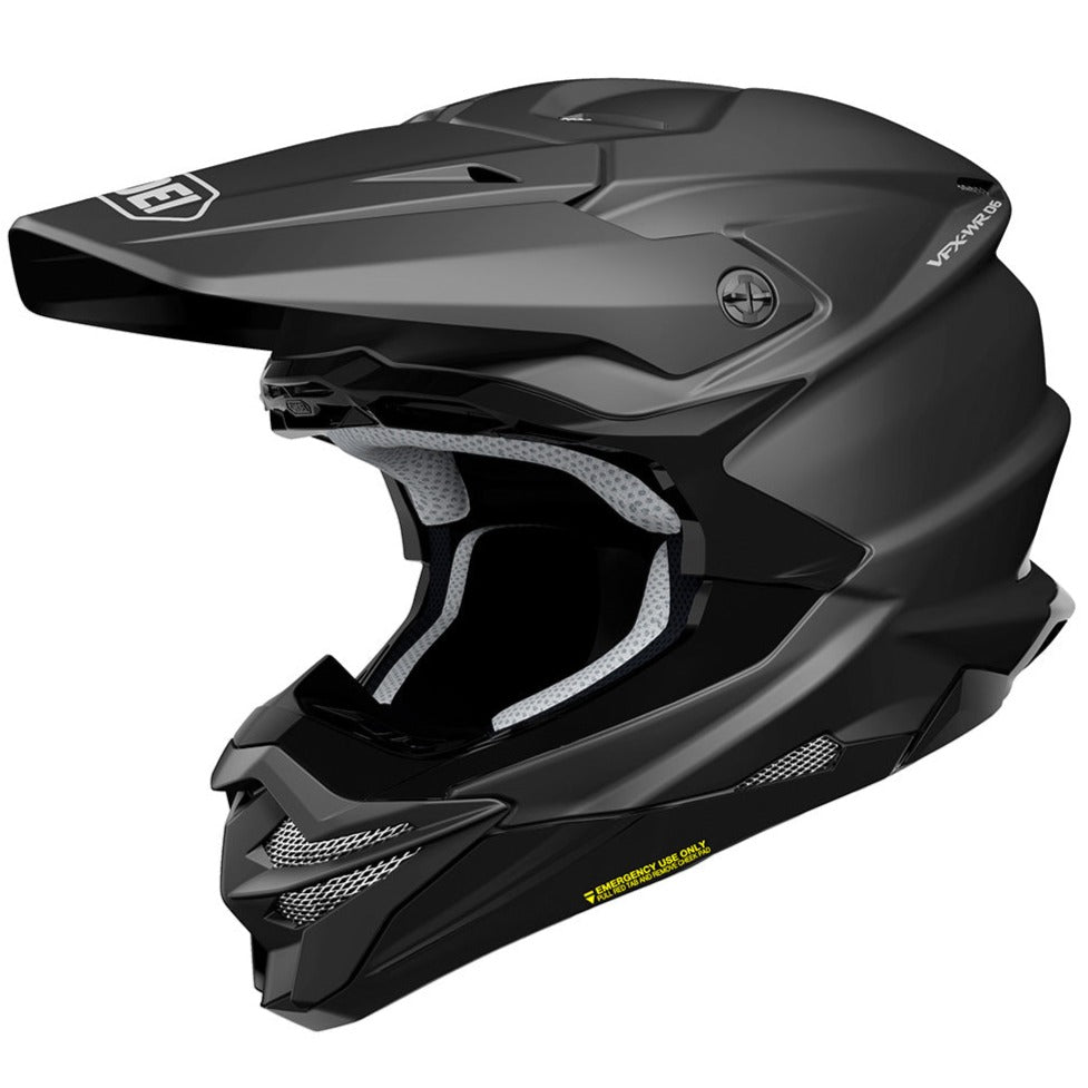 Shoei VFX-WR 06 Plain Off-Road Helmet Matt Black FREE 1 YEAR Returns, FREE UK Delivery | ThrottleChimp