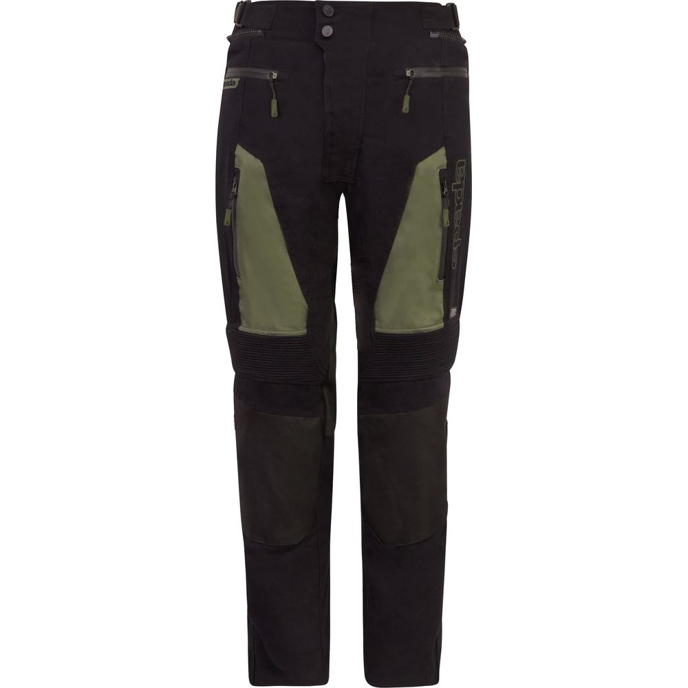 Spada Ascent V3 CE Textile Trouser Black / Green FREE 1 YEAR Returns, FREE UK Delivery | ThrottleChimp