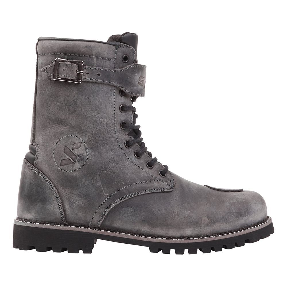 Spada Pilgrim Grande Waterproof CE Boots Distressed Grey - ThrottleChimp