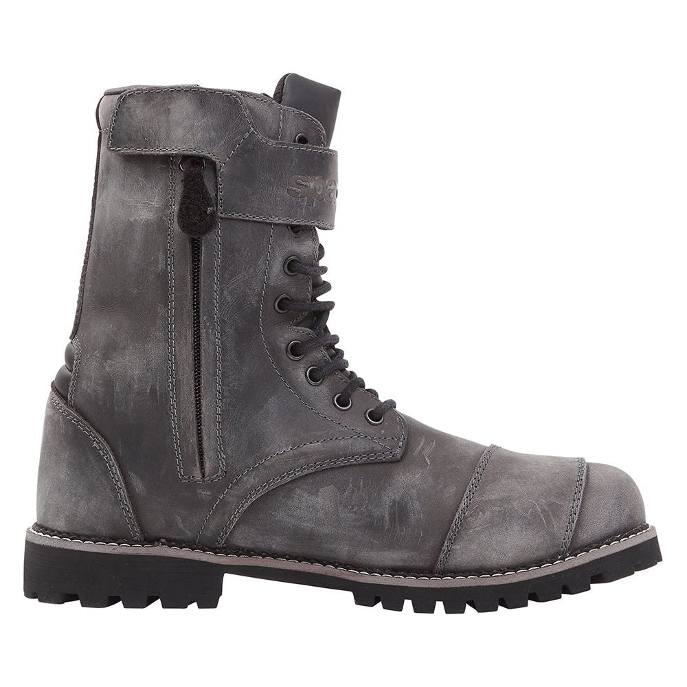 Spada Pilgrim Grande Waterproof CE Boots Distressed Grey (Image 2) - ThrottleChimp