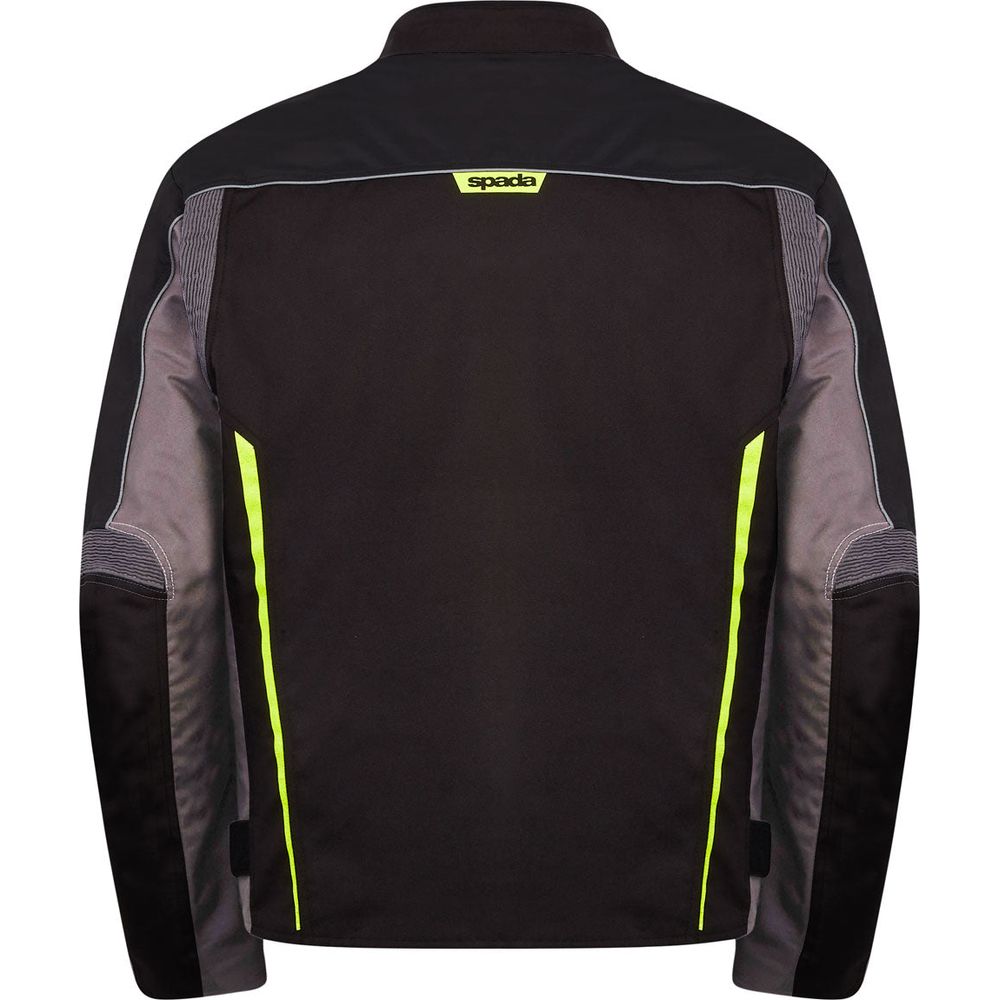 Spada Pace CE Textile Jacket Black / Fluo Yellow FREE 1 YEAR Returns, FREE UK Delivery | ThrottleChimp