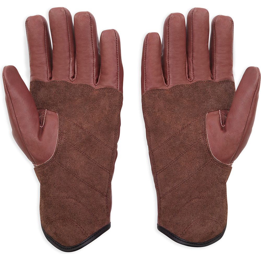 Spada Wyatt Waterproof CE Leather Gloves Oxblood (Image 2) - ThrottleChimp