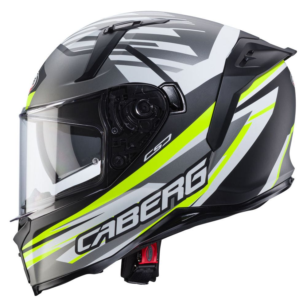 Caberg Avalon X Kira Full Face Helmet Matt Black / Grey / Yellow FREE 1 YEAR Returns, FREE UK Delivery | ThrottleChimp