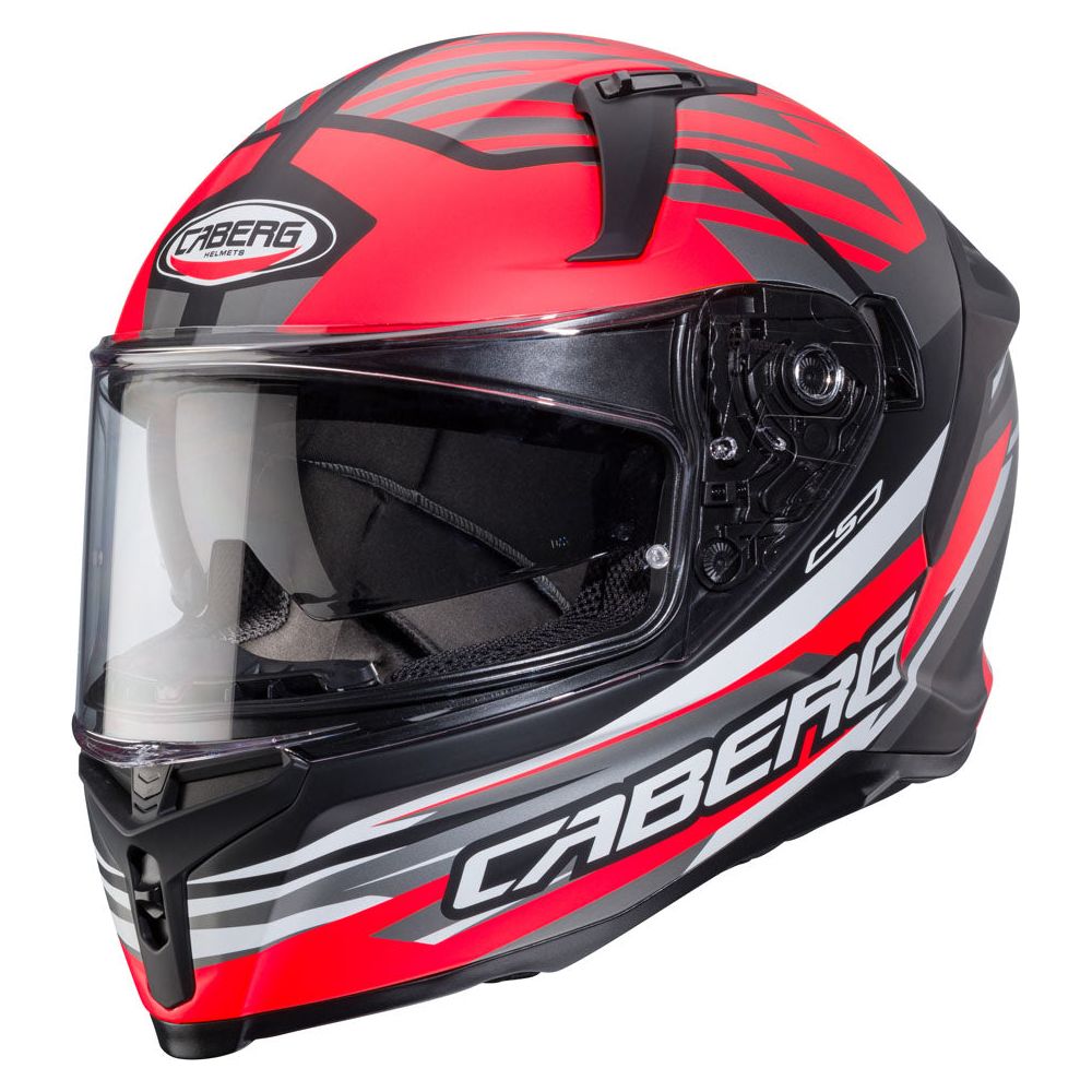 Caberg Avalon X Kira Full Face Helmet Matt Black / Grey / Red - ThrottleChimp