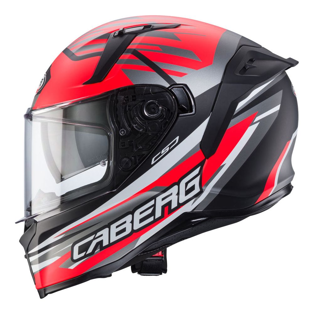 Caberg Avalon X Kira Full Face Helmet Matt Black / Grey / Red (Image 2) - ThrottleChimp