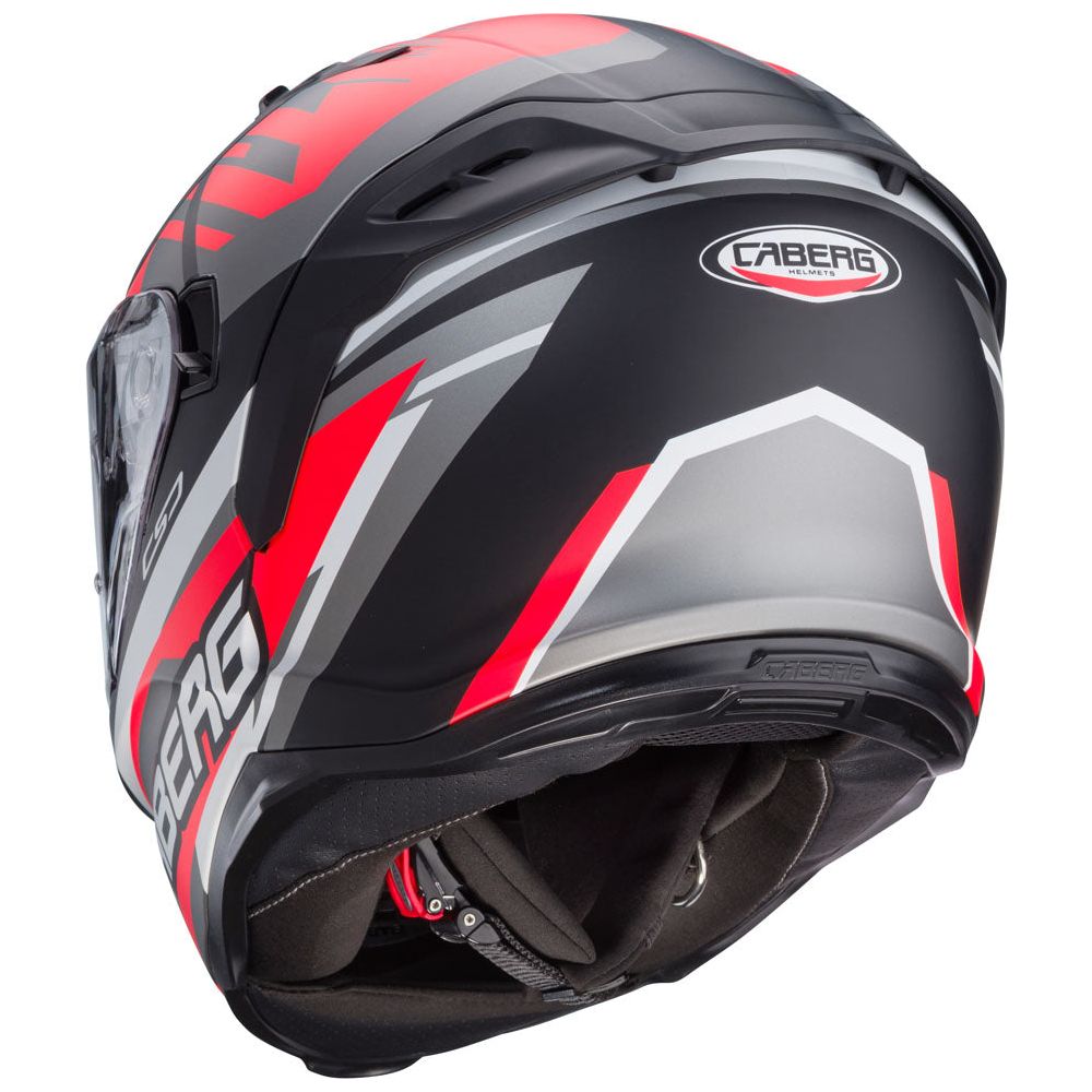 Caberg Avalon X Kira Full Face Helmet Matt Black / Grey / Red (Image 3) - ThrottleChimp