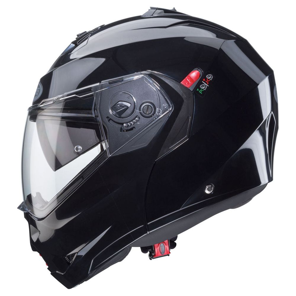 Caberg Duke X Plain Flip-Up Helmet Smart Black (Image 3) - ThrottleChimp