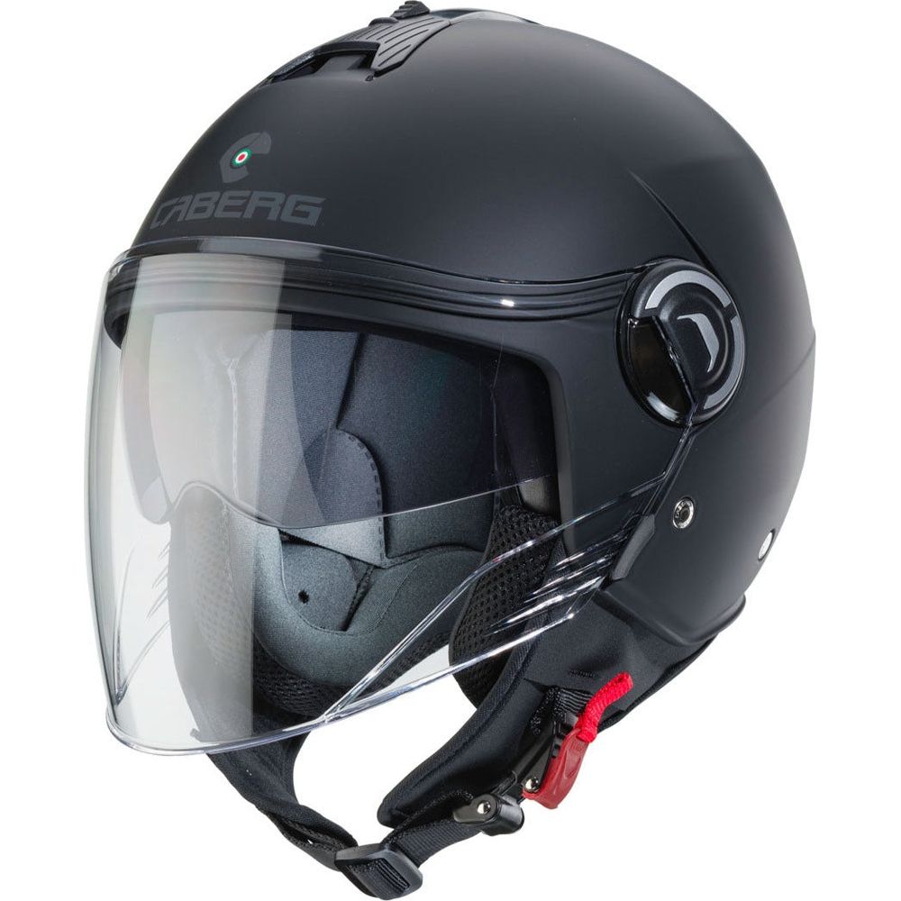 Caberg Riviera V4X Plain Open Face Helmet Matt Black FREE 1 YEAR Returns, FREE UK Delivery | ThrottleChimp