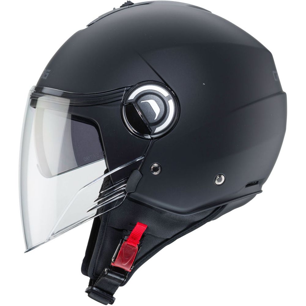 Caberg Riviera V4X Plain Open Face Helmet Matt Black FREE 1 YEAR Returns, FREE UK Delivery | ThrottleChimp